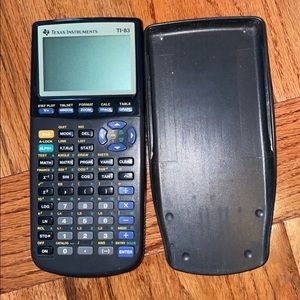 Calculator Texas instruments TI-83. Batteries not included.